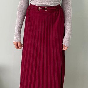 Long Marroon Skirt. Size Small.